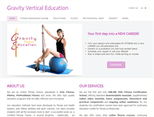Tablet Screenshot of gravityverticaleducation.com